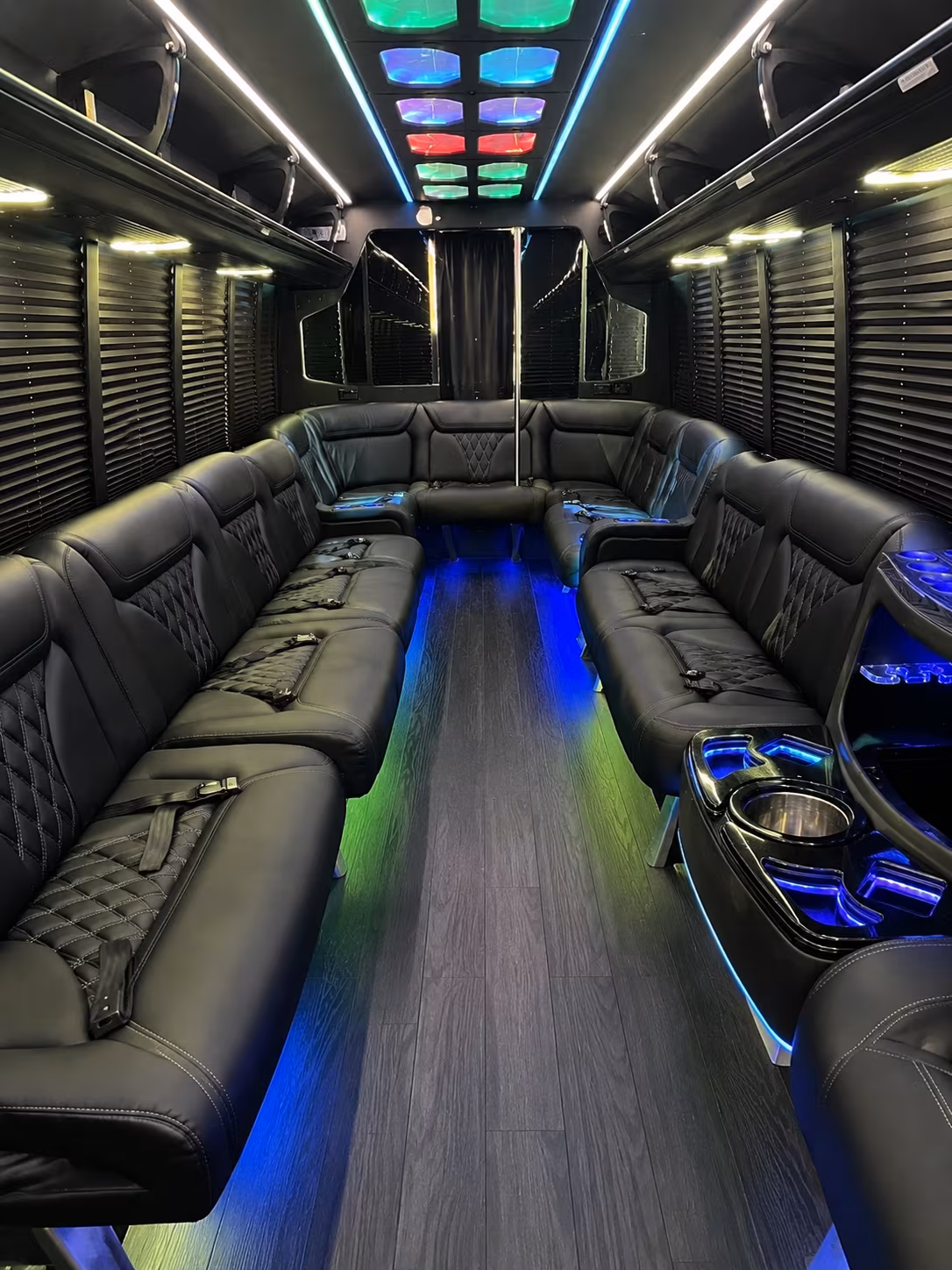 national city 20 passenger party bus interior