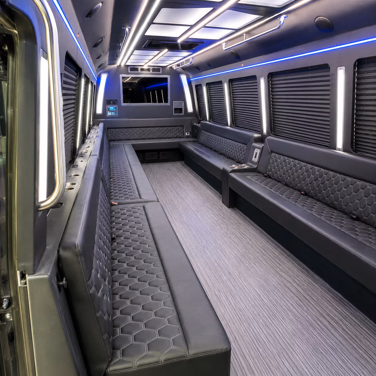 national city 40 passenger party bus interior