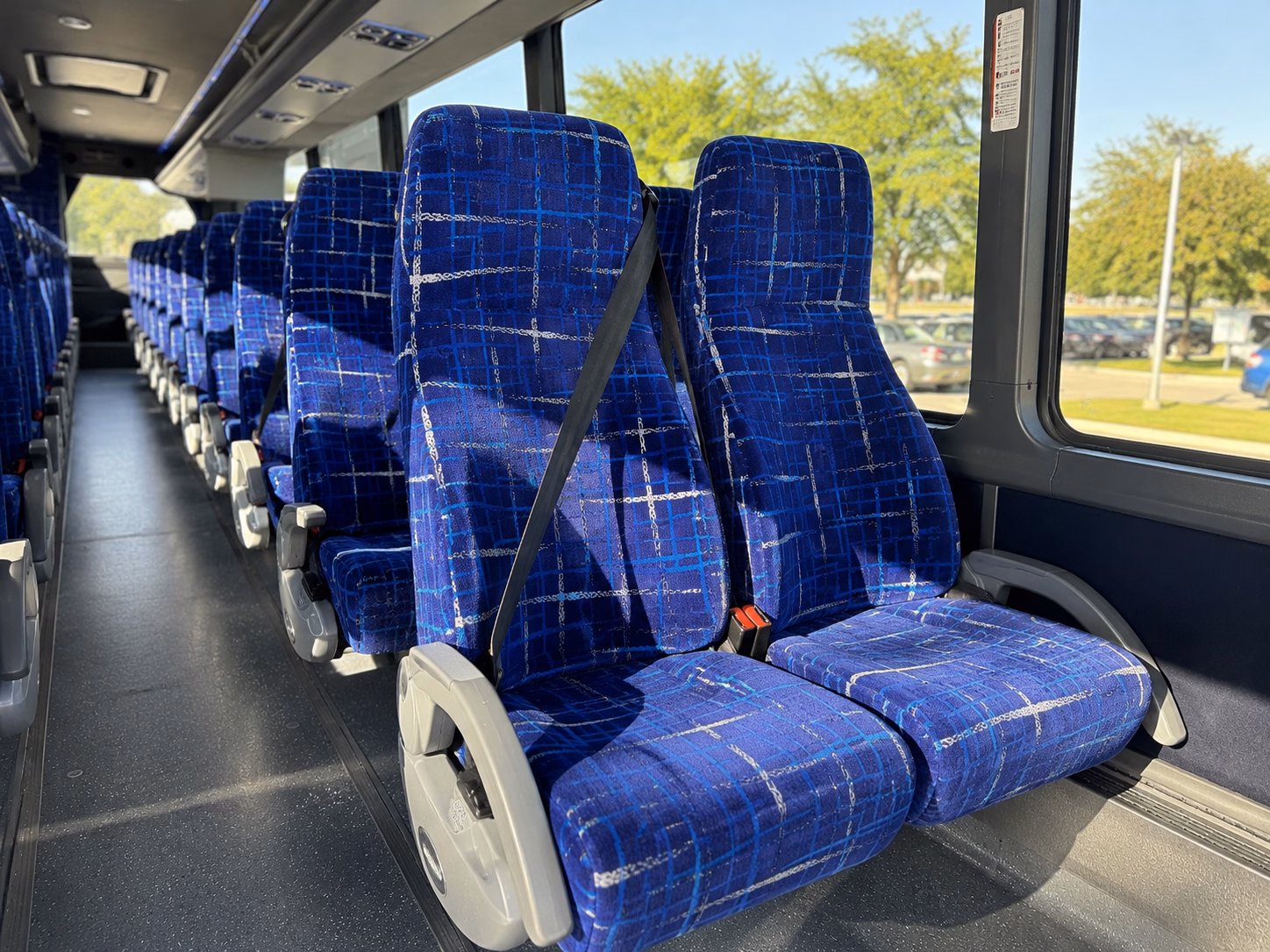 national city charter bus rental interior