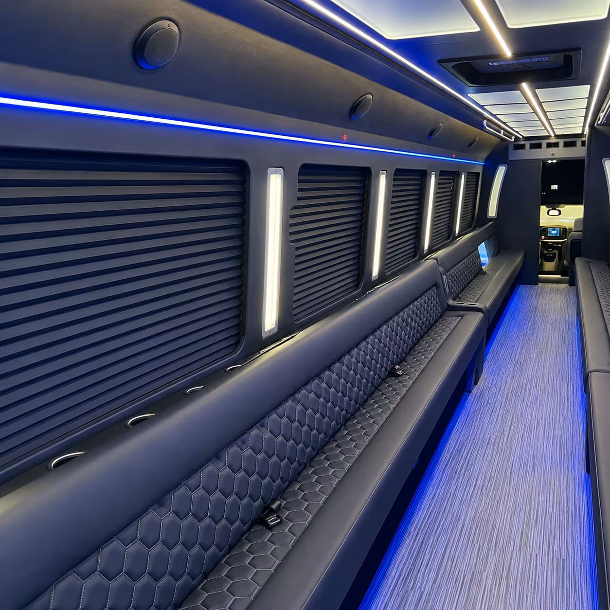 national city party bus rental interior